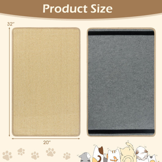4 Pieces Cat Scratcher Mat Set 32 x 20 Inch Pads for Cats LuxuryLifeWay Online Store