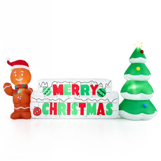9.5 FT Long Inflatable Merry Christmas Sign Outdoor Decoration LuxuryLifeWay Online Store