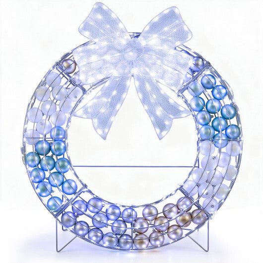 Lighted Christmas Wreath Decoration with 332 LED Lights LuxuryLifeWay Online Store