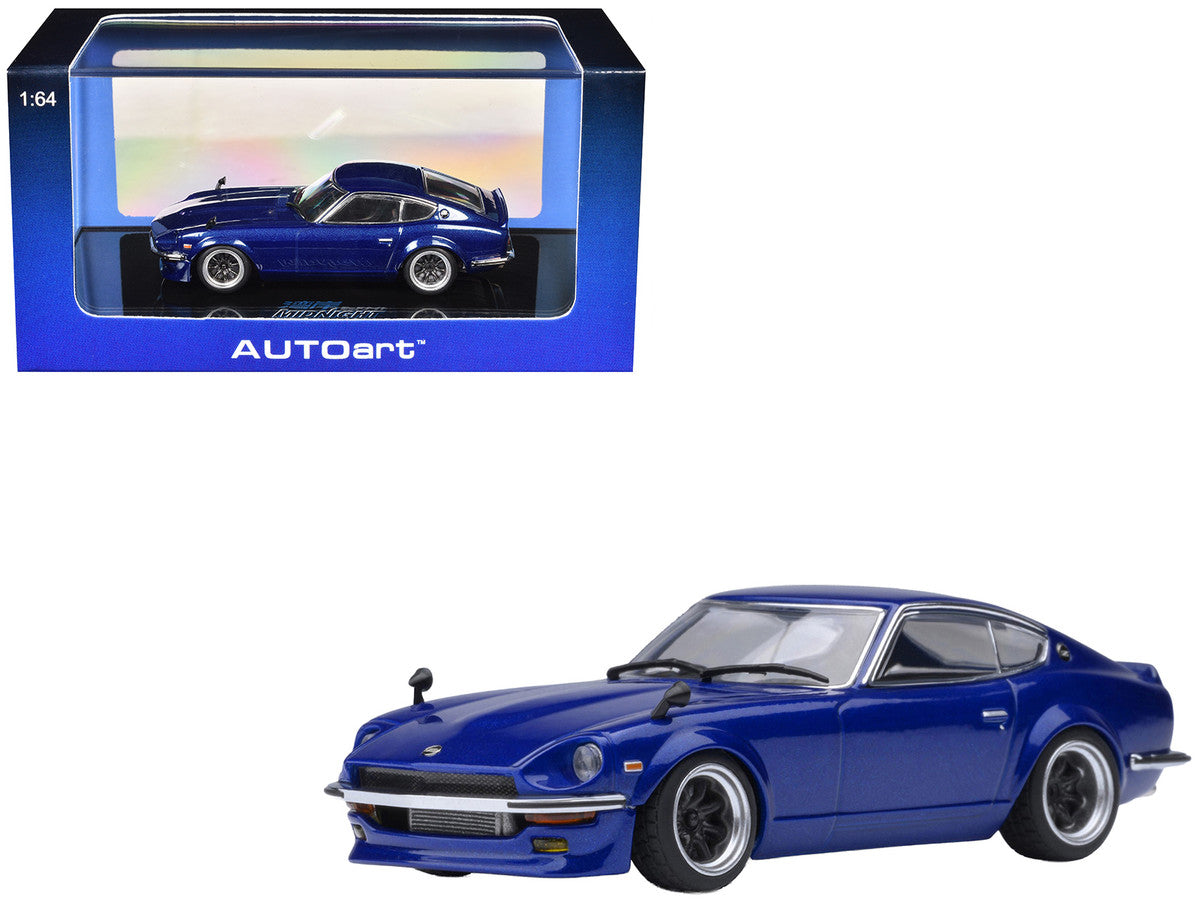 Nissan Fairlady Z RHD (Right Hand Drive) "Akuma No Z" Blue Metallic "Wangan Midnight - Comic #1 Version" Manga 1/64 Model Car by Autoart LuxuryLifeWay Online Store