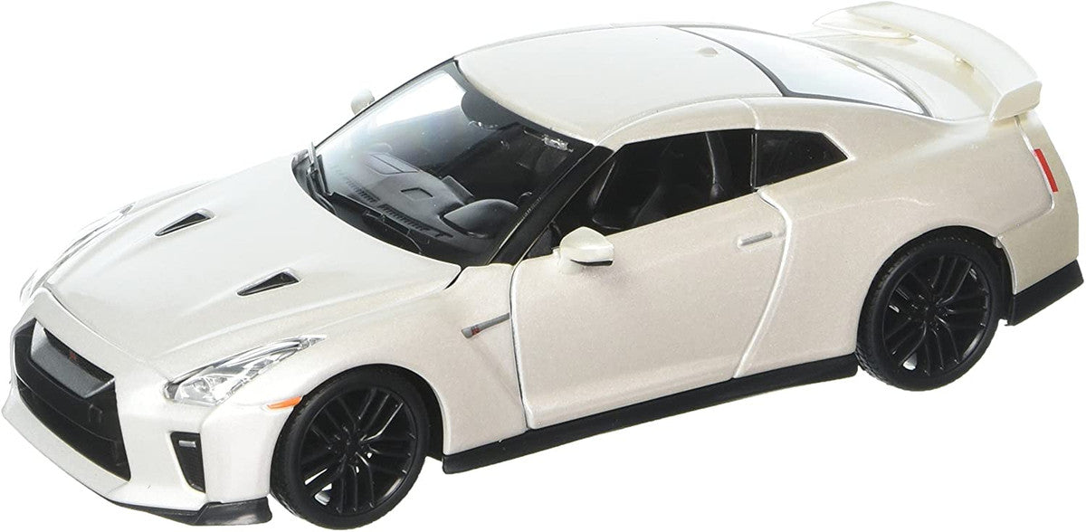 2017 Nissan GT-R R35 White 1/24 Diecast Model Car by Bburago LuxuryLifeWay Online Store