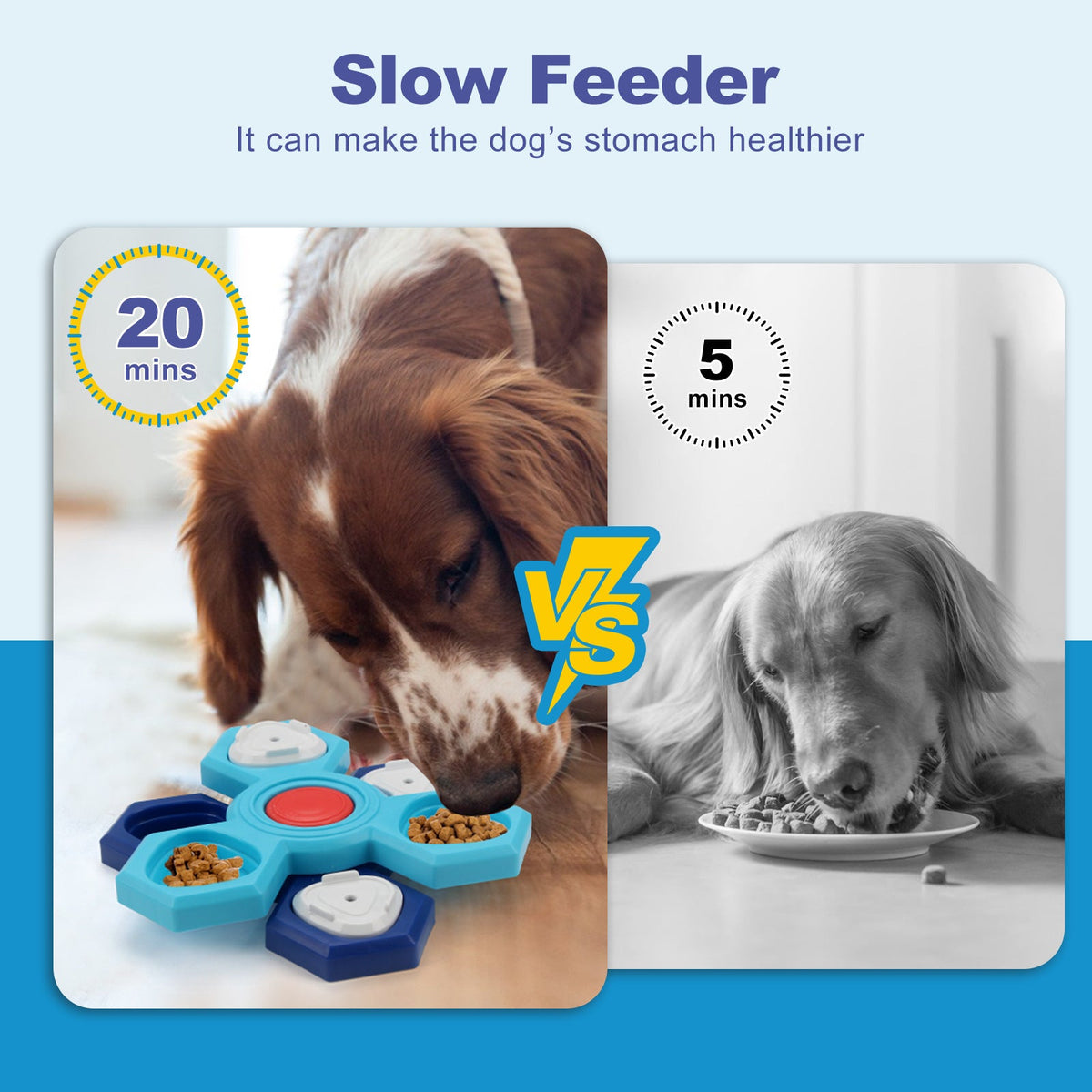 4 Layers Slow Feeder Puzzle Dog Bowls Assemble Slow Eating Bowl For Dogs Non-slip Interactive Dog Puzzle Game Slow Bowl Pet Products Pets Fashion