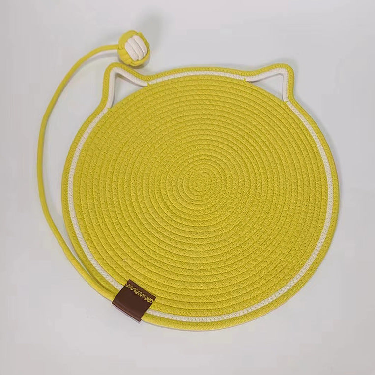 Braided Cotton Rope Cat Claw Mat Self Hi Ball One Piece Sleeping Mat Washable Anti Sticky Scratching Artifact Cat Scratching Mat Pet Products Pets Fashion