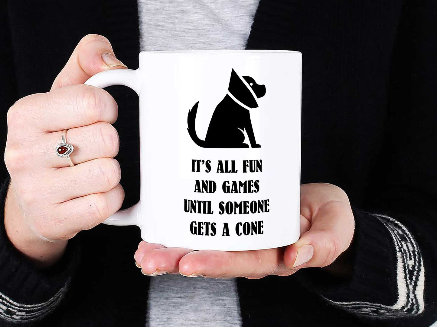 Fun and Games Dog Cone Coffee Mug