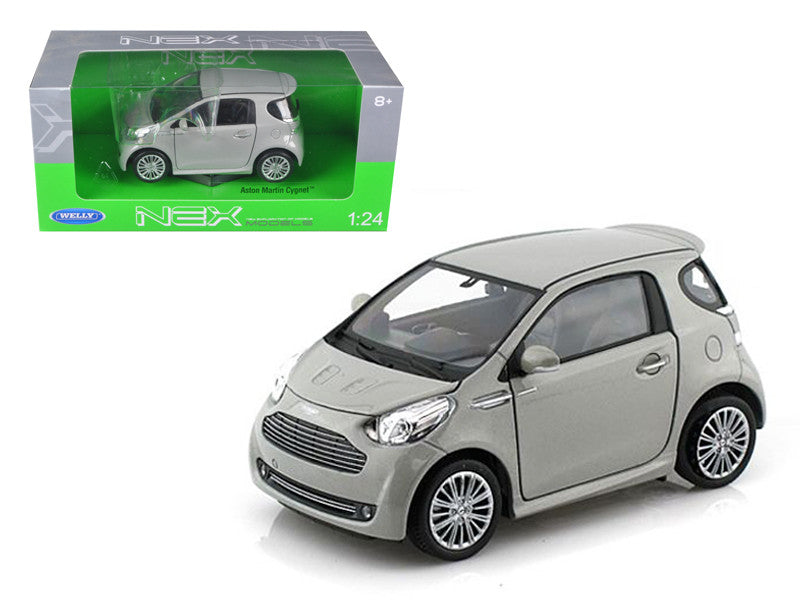 Aston Martin Cygnet Silver 1/24 Diecast Model Car by Welly LuxuryLifeWay Online Store