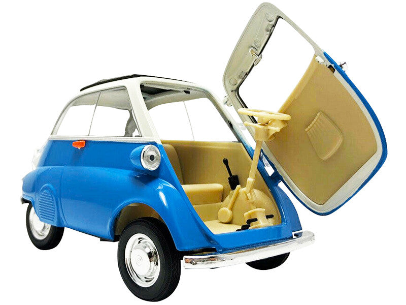 BMW Isetta Blue and White "NEX Models" 1/18 Diecast Model Car by Welly LuxuryLifeWay Online Store