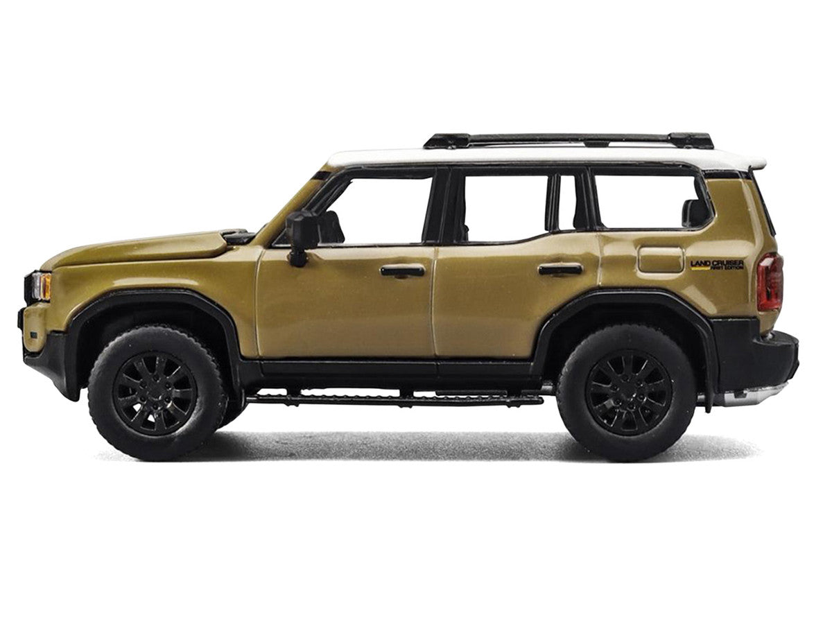 Toyota Land Cruiser 250 Sand with White Top 1/64 Diecast Model Car by Trends Hobby LuxuryLifeWay Online Store