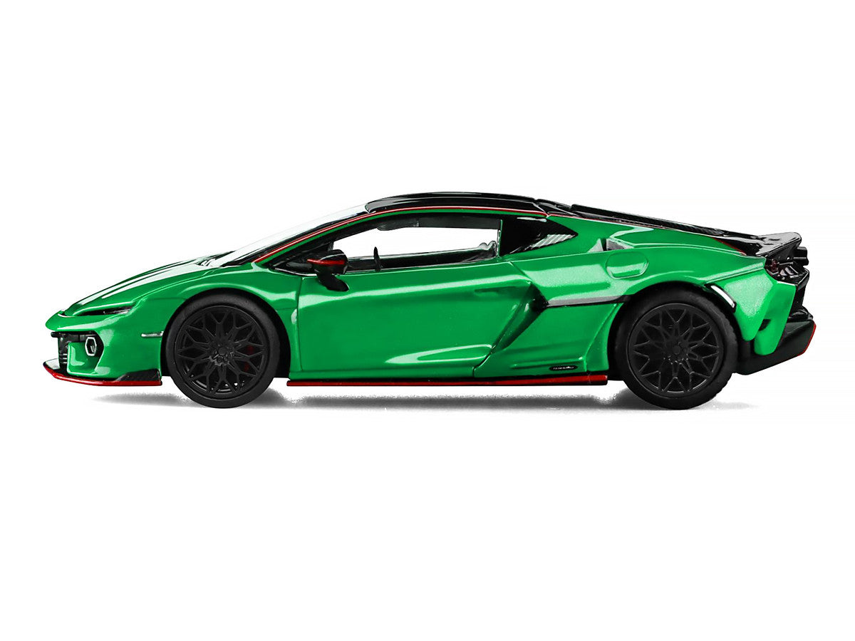 Lamborghini Temerario Green with Black Topdie 1/64 Diecast Model Car by Trends Hobby LuxuryLifeWay Online Store
