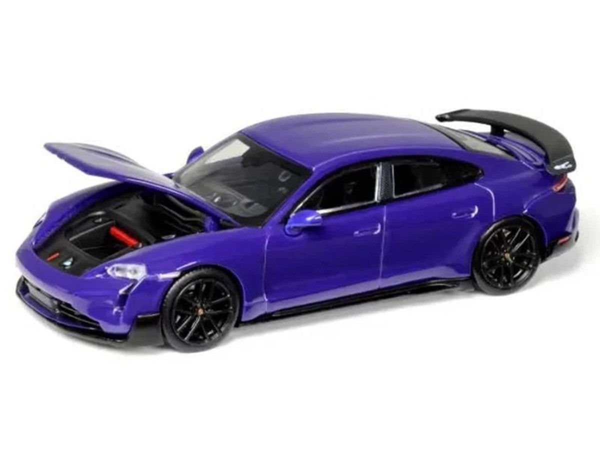 Porsche Taycan Turbo GT Purple 1/64 Diecast Model Car by Trends Hobby LuxuryLifeWay Online Store