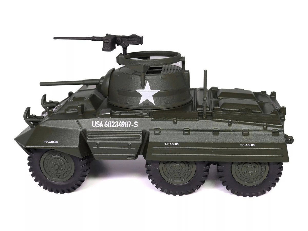M8 Light Armored Car Olive Drab "United States Army" 1/43 Diecast Model by Militaria Die Cast LuxuryLifeWay Online Store