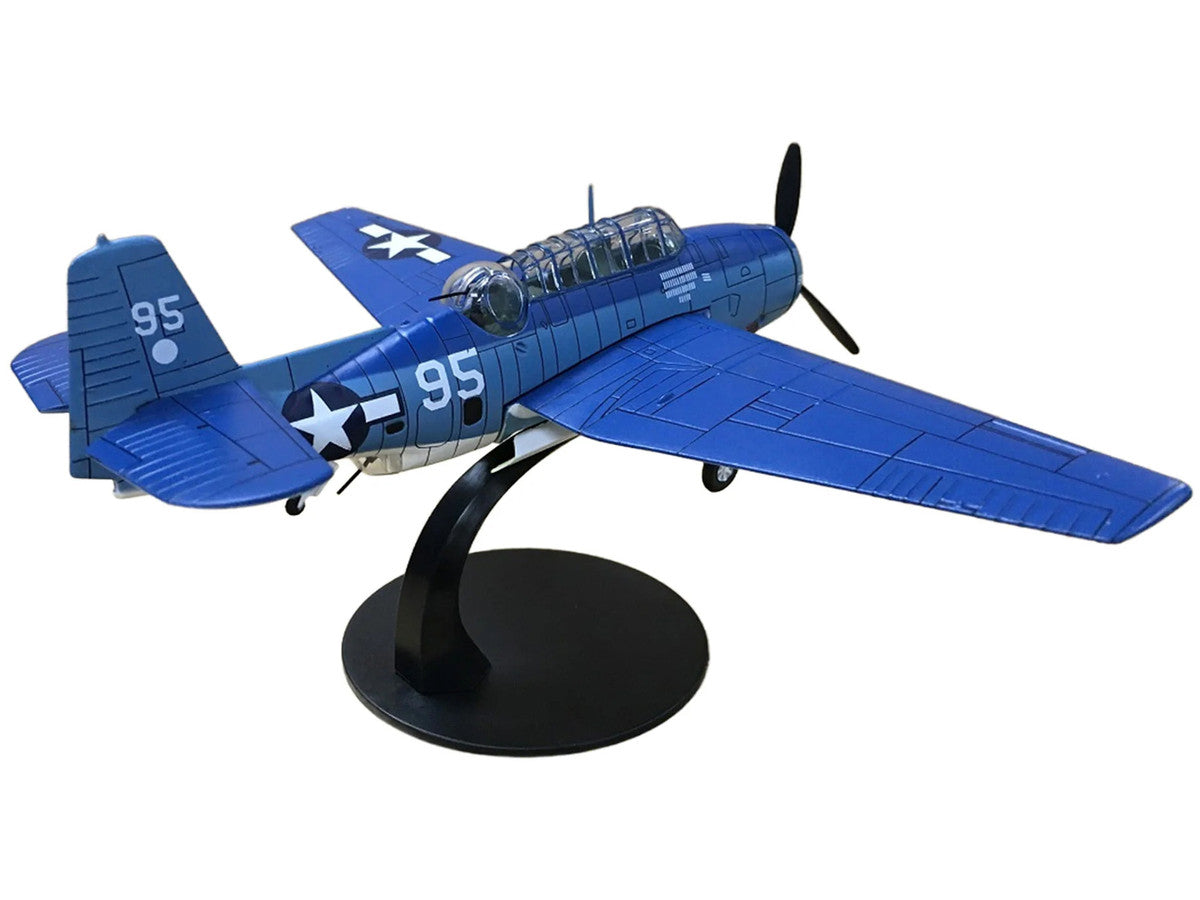 Grumman TBF Avenger Bomber Aircraft "White 95 USS Hornet" (1944) United States Navy 1/72 Diecast Model by Militaria Die Cast LuxuryLifeWay Online Store