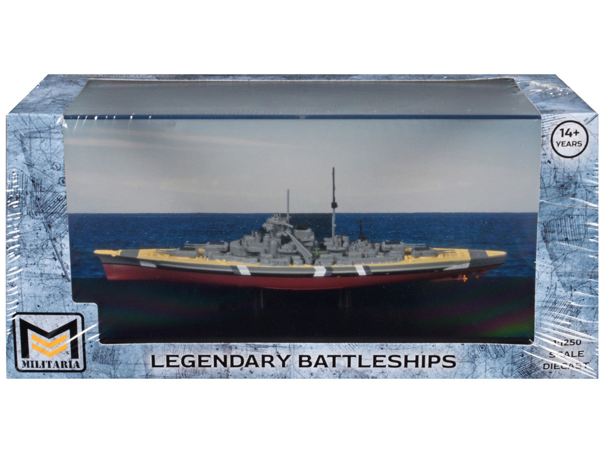 Bismarck Battleship "German Navy" (1941) "Legendary Battleships" Series 1/1250 Diecast Model by Militaria Die Cast LuxuryLifeWay Online Store