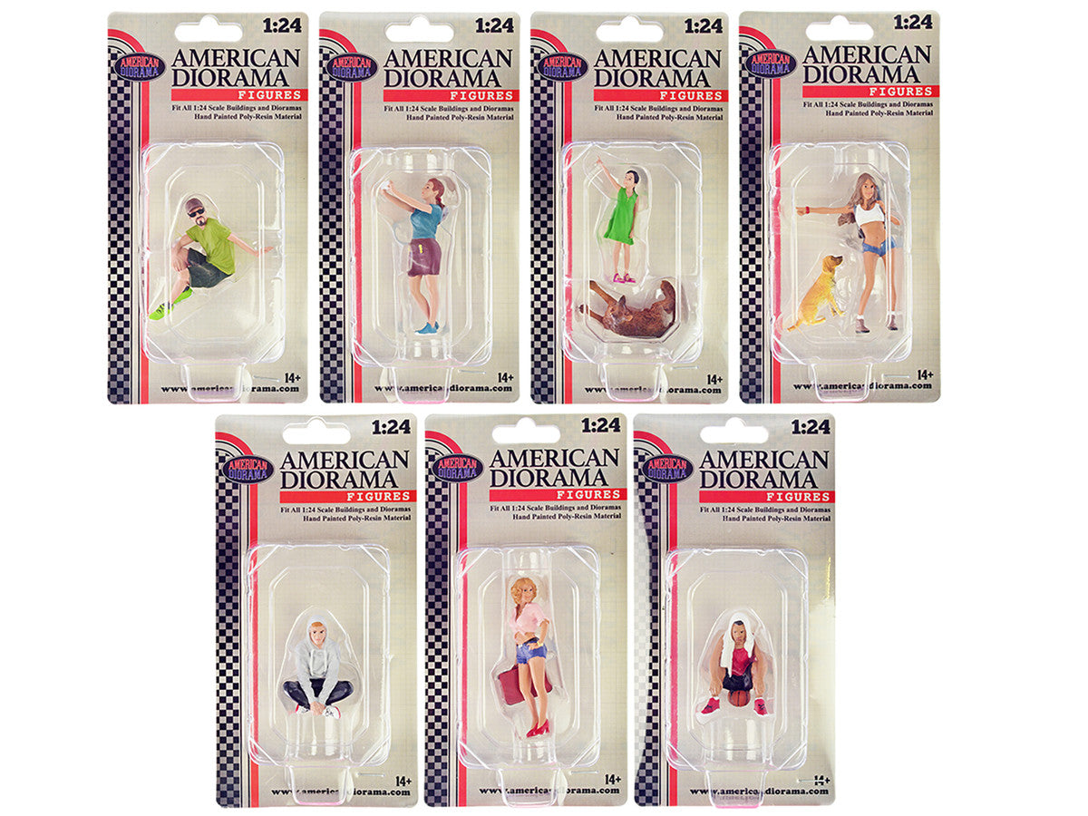 "Figure24 Series 1" 9 piece Figure Set for 1/24 Scale Models by American Diorama LuxuryLifeWay Online Store