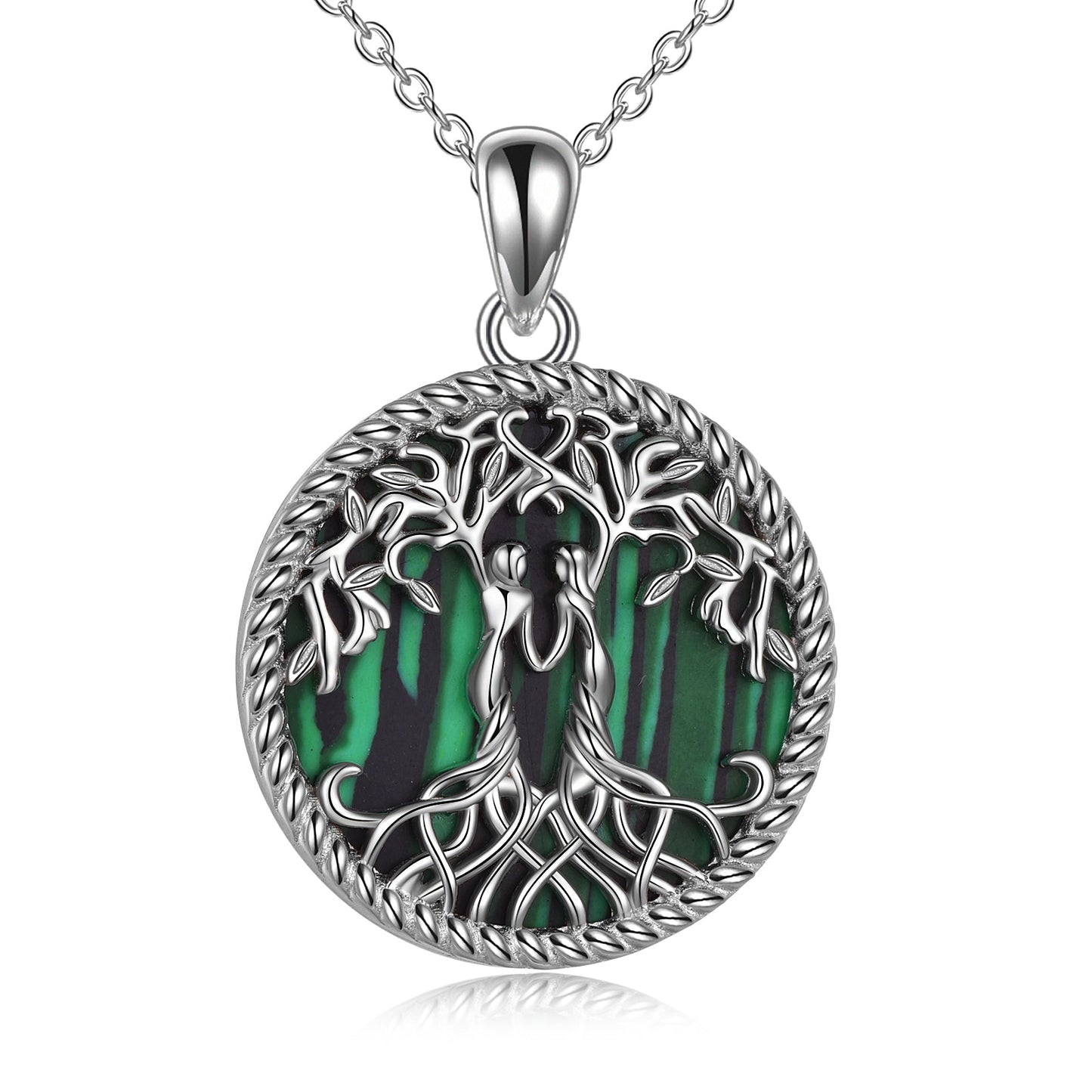Sterling Silver Tree of Life Sister Necklace Jewelry from Sister LadyShow.Store