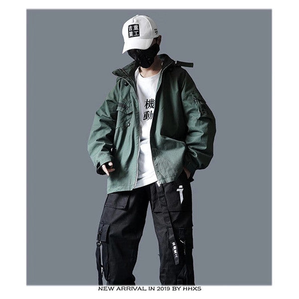 Multi-pocket vintage jacket Best YouTube Store