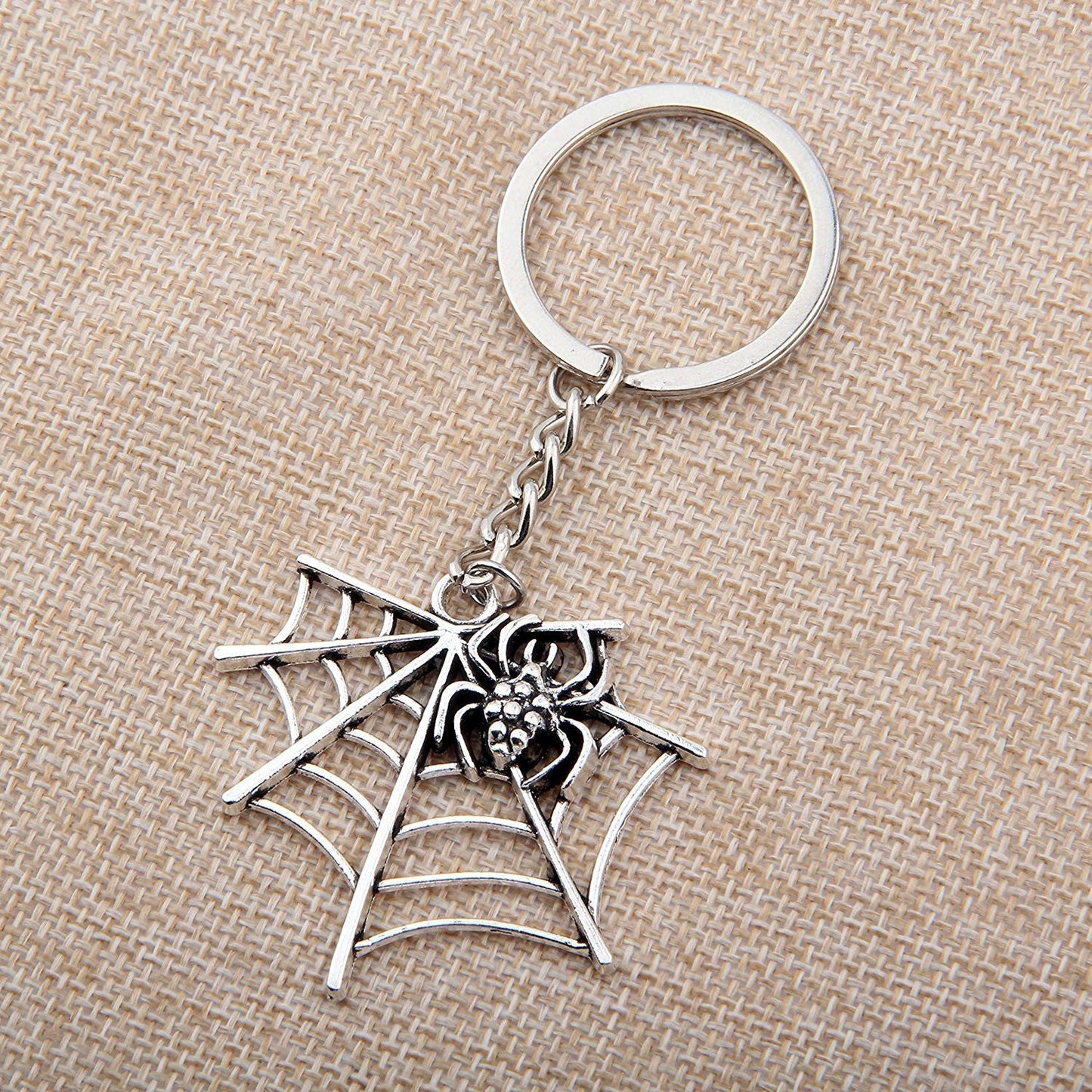 Europe And The United States Halloween Spider Web Shape Pendant Key Chain LadyShow.Store