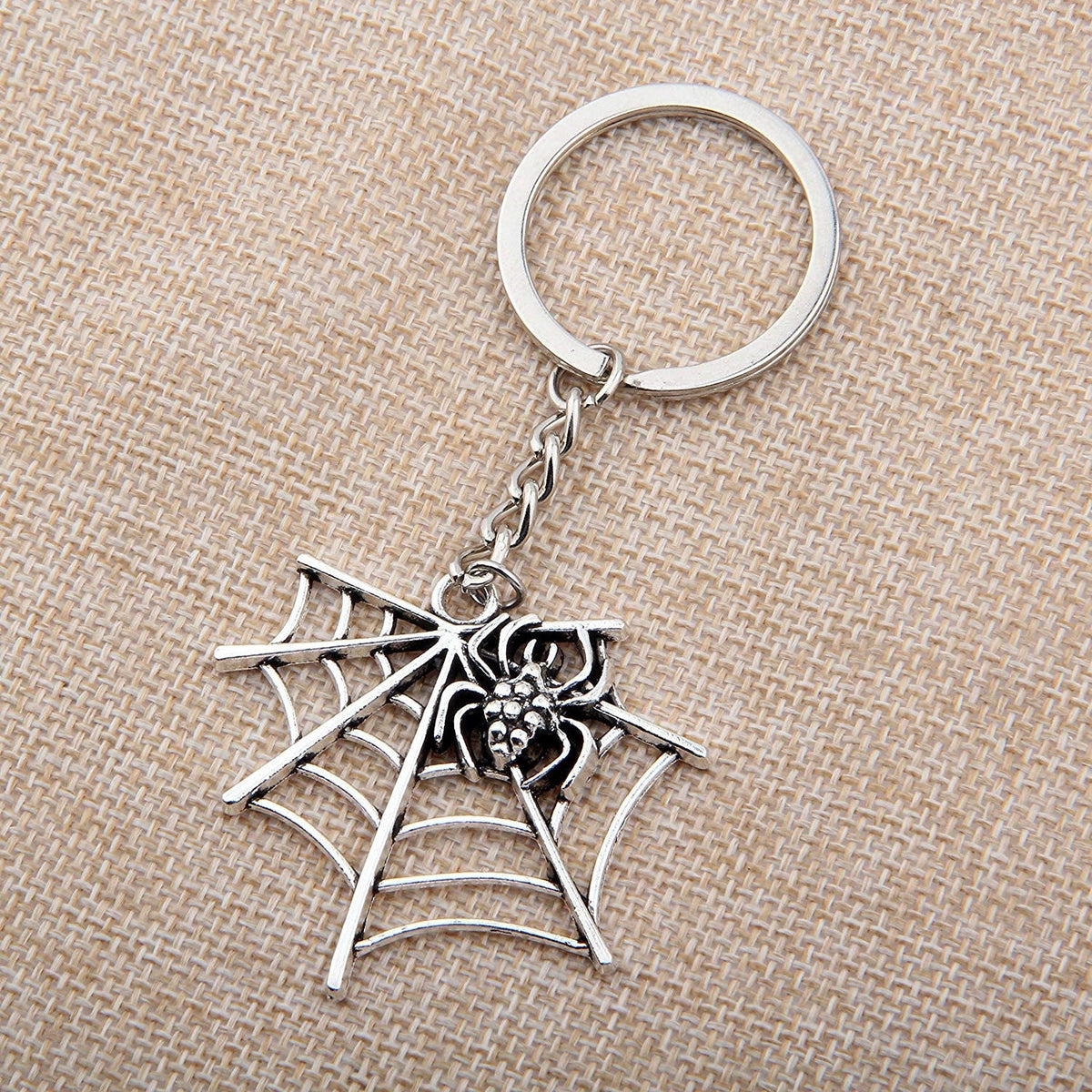 Europe And The United States Halloween Spider Web Shape Pendant Key Chain LadyShow.Store