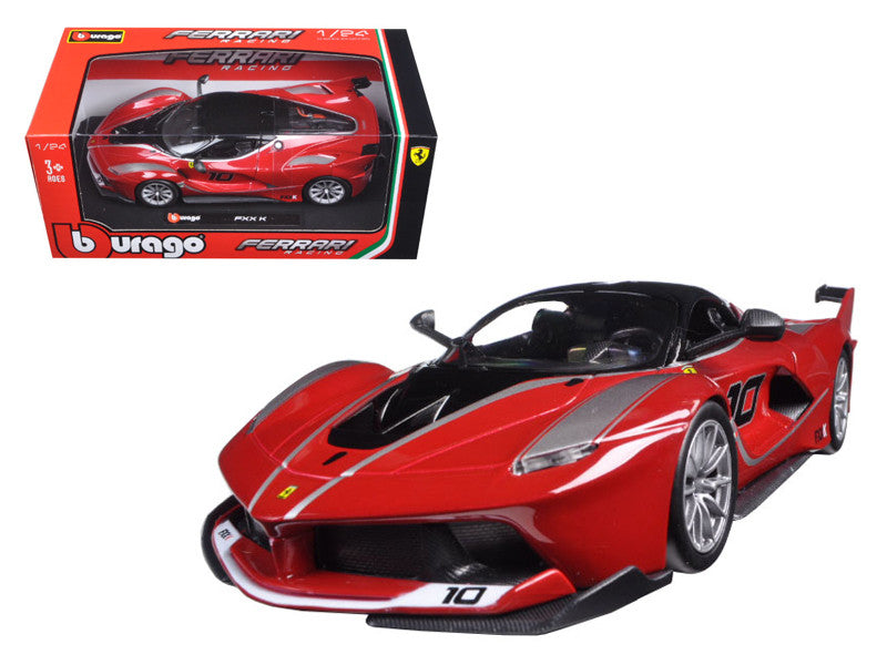 Ferrari Racing FXX-K #10 Red 1/24 Diecast Model Car by Bburago LuxuryLifeWay Online Store