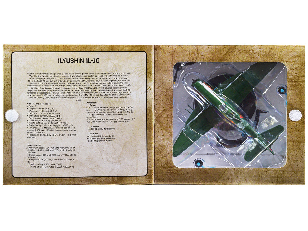 Ilyushin IL-10 Ground Attack Aircraft (USSR 1944) 1/72 Diecast Model by Warbirds of WWII LuxuryLifeWay Online Store