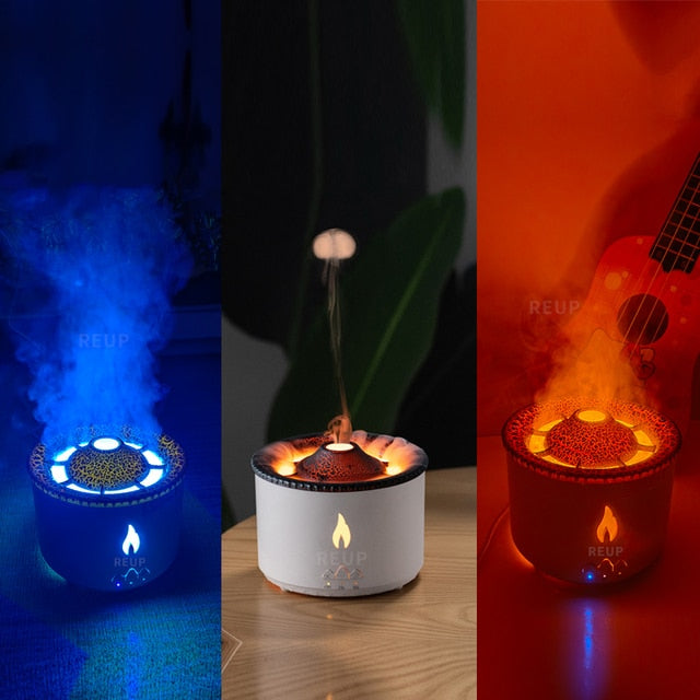 Diffuser Humidifier with Smoke Ring Night Lamp Pi-Mart
