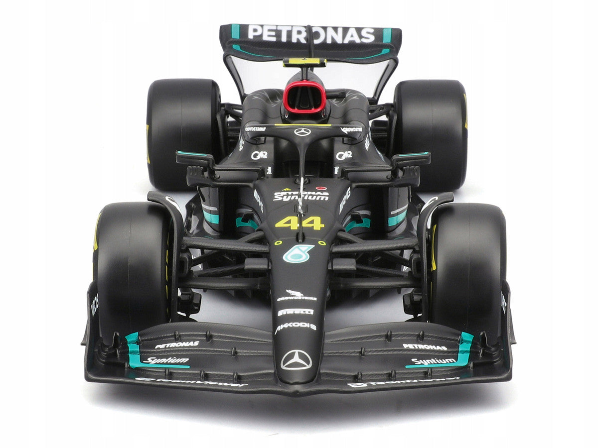 Mercedes-AMG F1 W14 E Performance #44 Lewis Hamilton "Petronas" Formula One F1 "World Championship" (2023) with Driver Figure "Race" Series 1/24 Diecast Model Car by Bburago LuxuryLifeWay Online Store