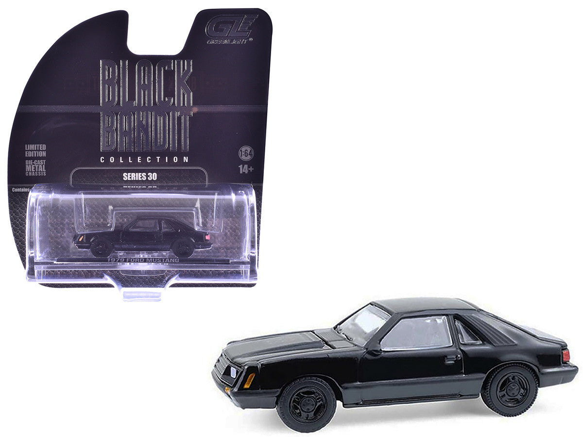 1979 Ford Mustang Fastback Black "Black Bandit" Series 30 1/64 Diecast Model Car by Greenlight LuxuryLifeWay Online Store