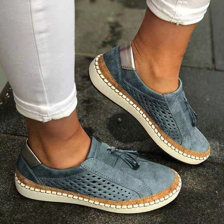 European And American Tassel Fashion Slip-on Women's Slip-on Shoes LadyShow.Store