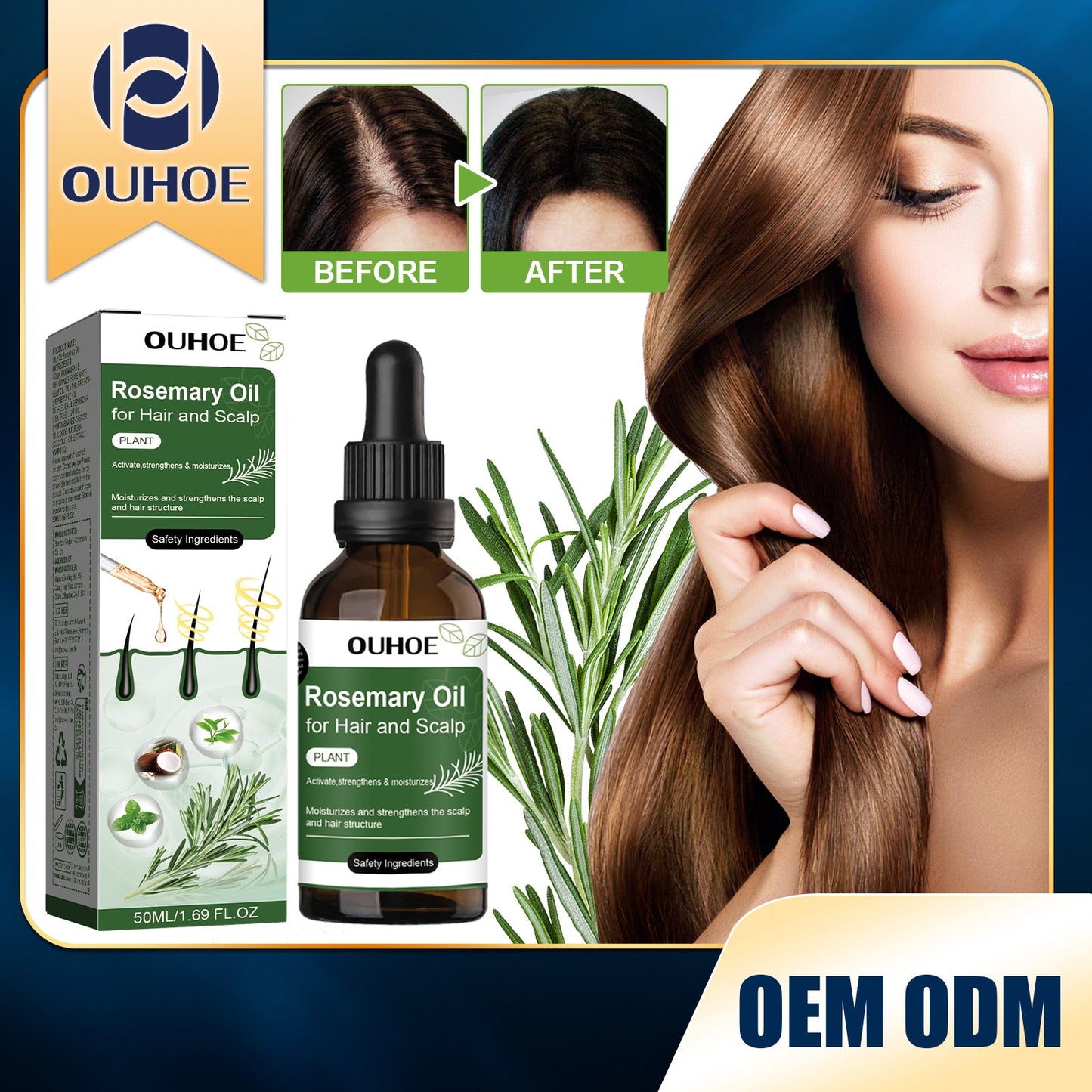 Hair Care Rosemary Oil 50ml Tri Light Beauty