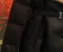 Women's Fashion Black Pure Cotton Coat