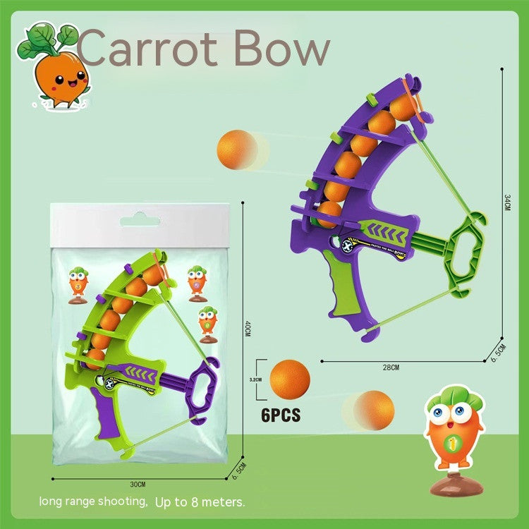 Children's Ejection Sticky Ball Radish Bow