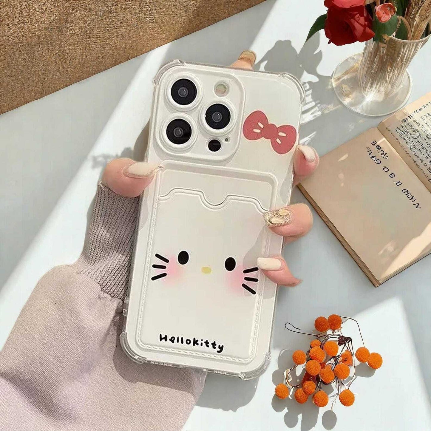 Kitty Photo Card Wallet Case for Samsung Galaxy S24 S23 S22 S21 Plus Ultra - Cute Protective Cover with Convenient Card Slot Holder LuxuryLifeWay Online Store