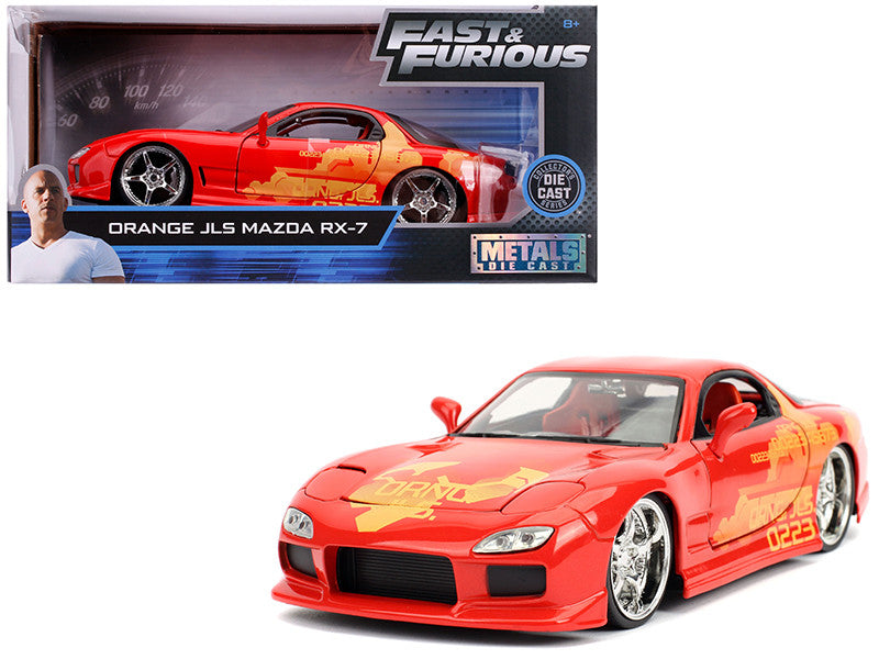 Orange Julius' Mazda RX-7 "Fast & Furious" Movie 1/24 Diecast Model Car by Jada LuxuryLifeWay Online Store