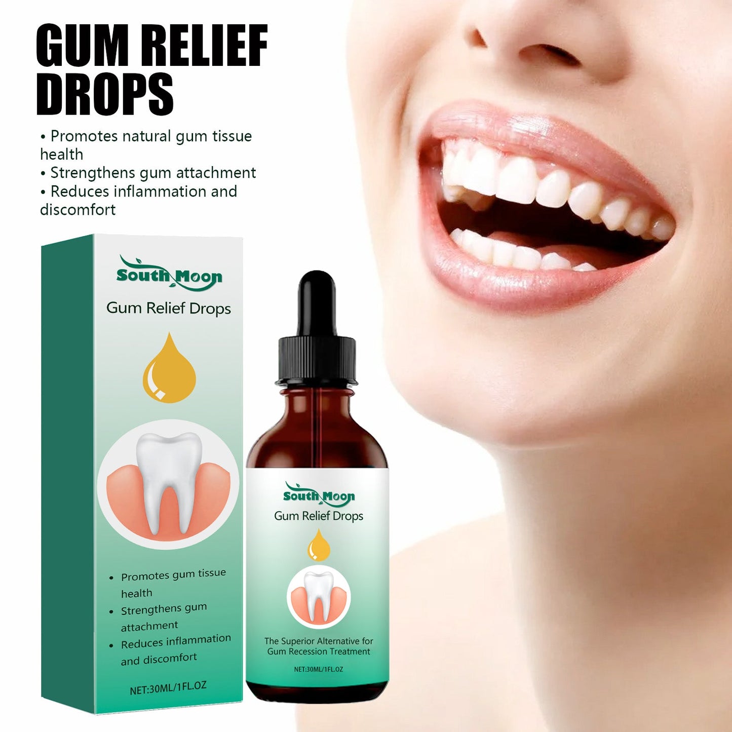 Gum Care Drops Oral Use Tri Light Beauty