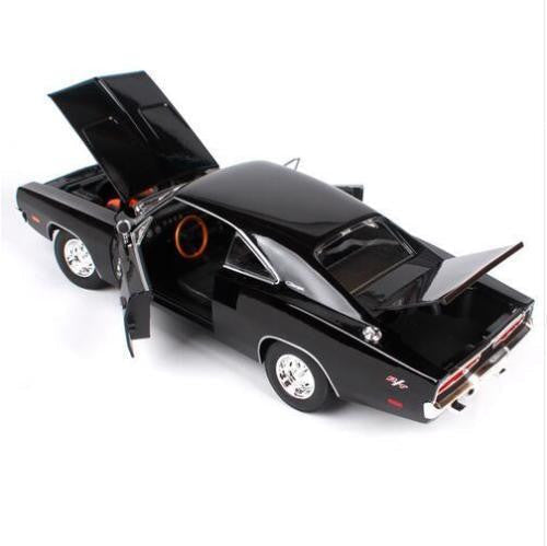 1969 Dodge Charger R/T Black 1/18 Diecast Model Car by Maisto LuxuryLifeWay Online Store