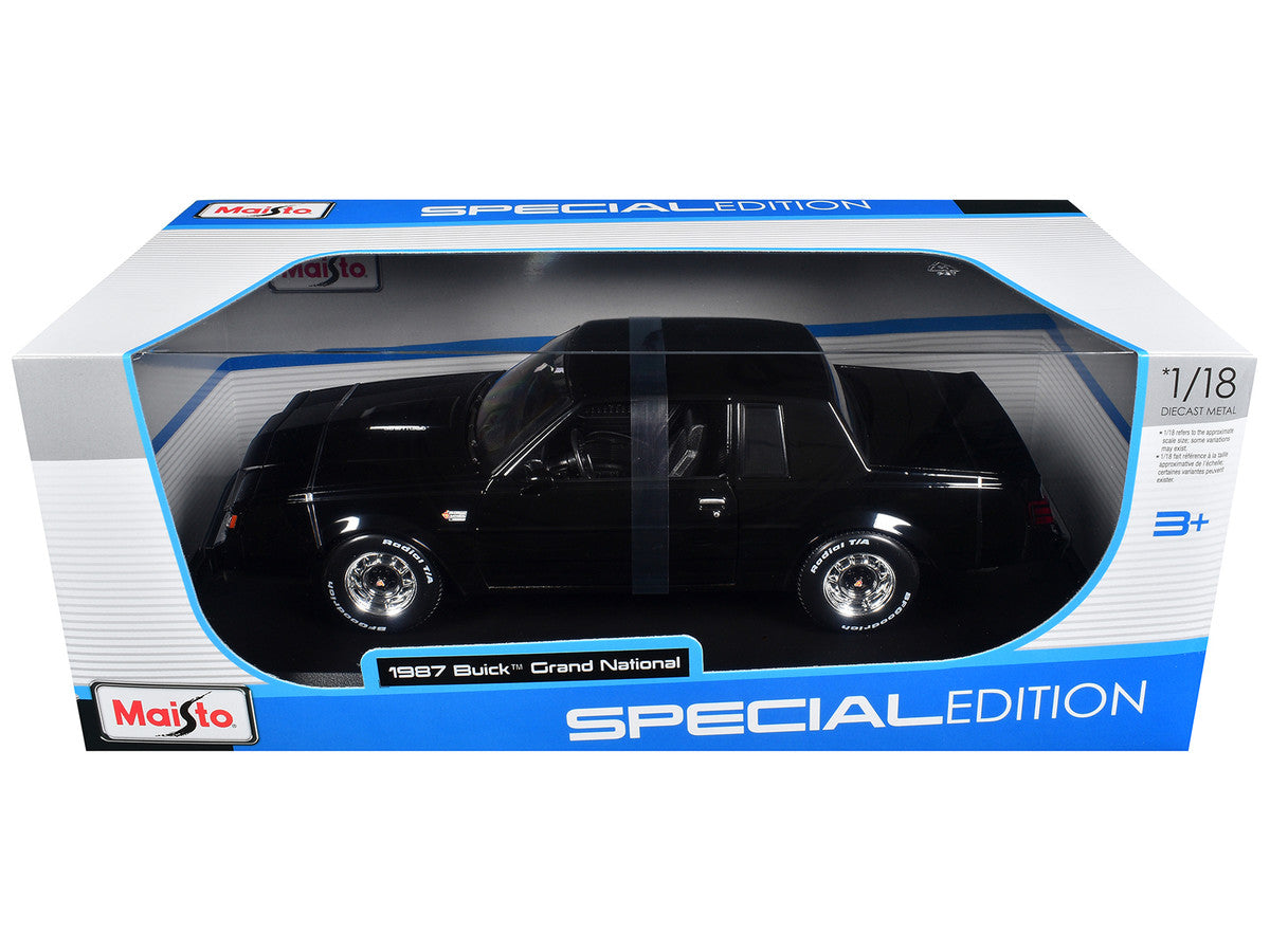 1987 Buick Grand National Black "Special Edition" Series 1/18 Diecast Model Car by Maisto LuxuryLifeWay Online Store