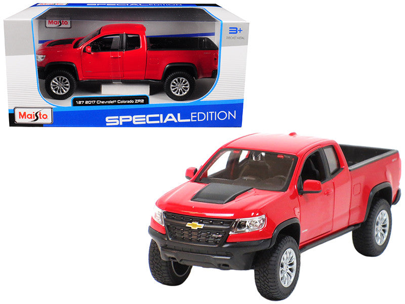 2017 Chevrolet Colorado ZR2 Pickup Truck Red 1/27 Diecast Model Car by Maisto LuxuryLifeWay Online Store