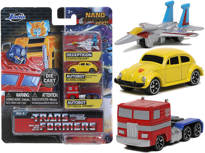 "Transformers" 3 piece Set Release 2 "Nano Hollywood Rides" Diecast Models by Jada LuxuryLifeWay Online Store