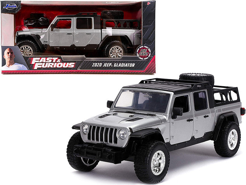 2020 Jeep Gladiator Pickup Truck Silver with Black Top "Fast & Furious" Series 1/24 Diecast Model Car by Jada LuxuryLifeWay Online Store