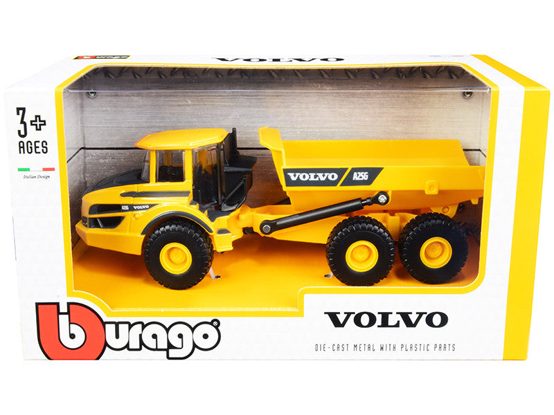 Volvo A25G Articulated Hauler Yellow 1/50 Diecast Model by Bburago LuxuryLifeWay Online Store