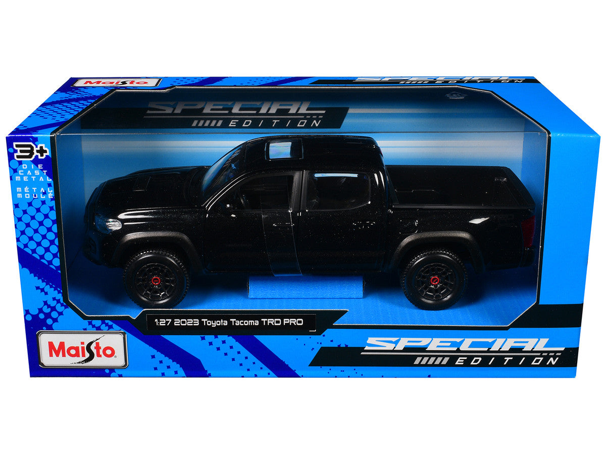 2023 Toyota Tacoma TRD PRO Pickup Truck Black Metallic with Sunroof "Special Edition" Series 1/27 Diecast Model Car by Maisto LuxuryLifeWay Online Store
