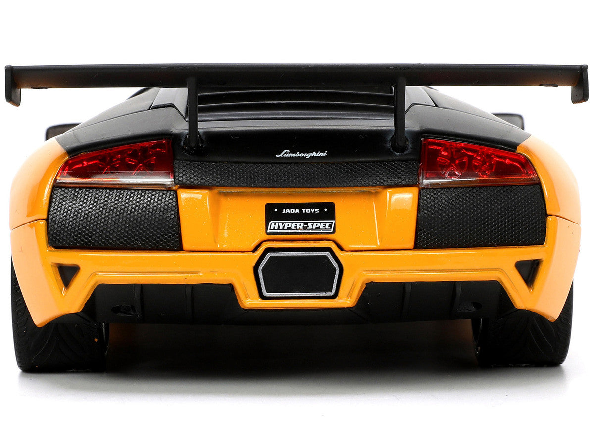 Lamborghini Murcielago LP 640 Yellow Metallic and Matt Black "Hyper-Spec" Series 1/24 Diecast Model Car by Jada LuxuryLifeWay Online Store