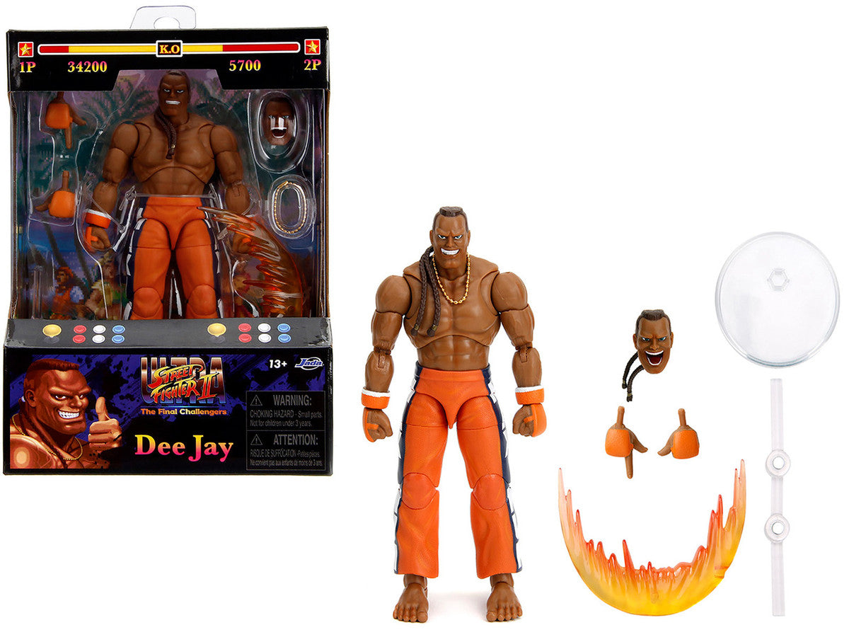 Dee Jay 6" Moveable Figure with Accessories and Alternate Head and Hands "Ultra Street Fighter II: The Final Challengers" (2017) Video Game Model by Jada LuxuryLifeWay Online Store