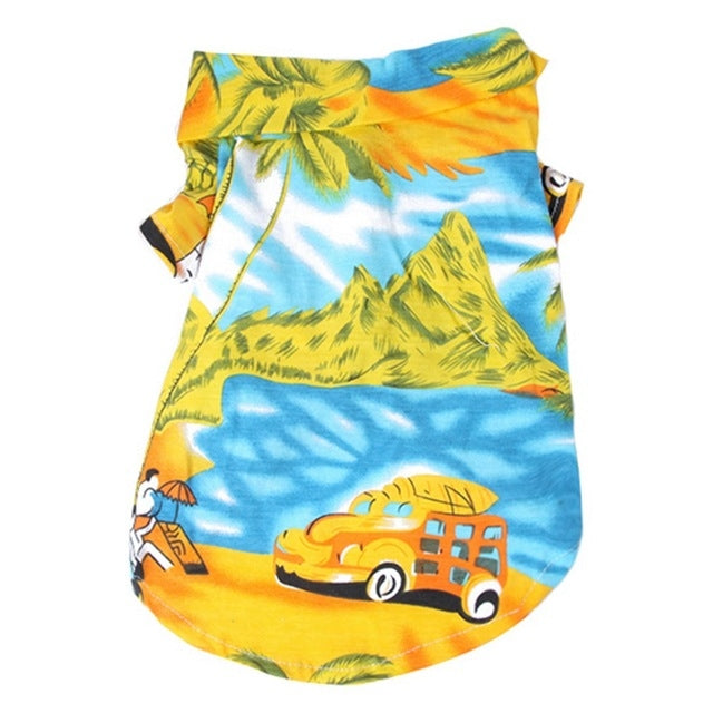 Autumn Pet Clothes For Dogs Jackets Dog Puppy Hawaiian Shirt NorixaFashion.com