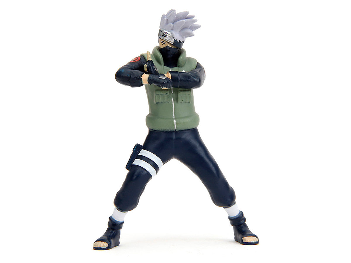 1993 Mazda RX-7 Dark Blue with Graphics and Kakashi Hatake Diecast Figure "Naruto Shippuden" (2009-2017) TV Series "Anime Hollywood Rides" Series 1/24 Diecast Model Car by Jada LuxuryLifeWay Online Store