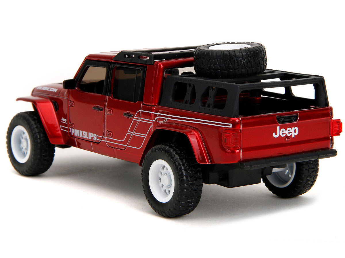 2020 Jeep Gladiator Pickup Truck Candy Red "Pink Slips" Series 1/32 Diecast Model Car by Jada LuxuryLifeWay Online Store
