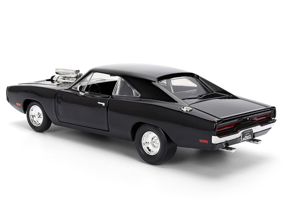 Dom's 1970 Dodge Charger R/T Black "F9" (2021) Movie "Fast & Furious" Series 1/24 Diecast Model Car by Jada LuxuryLifeWay Online Store