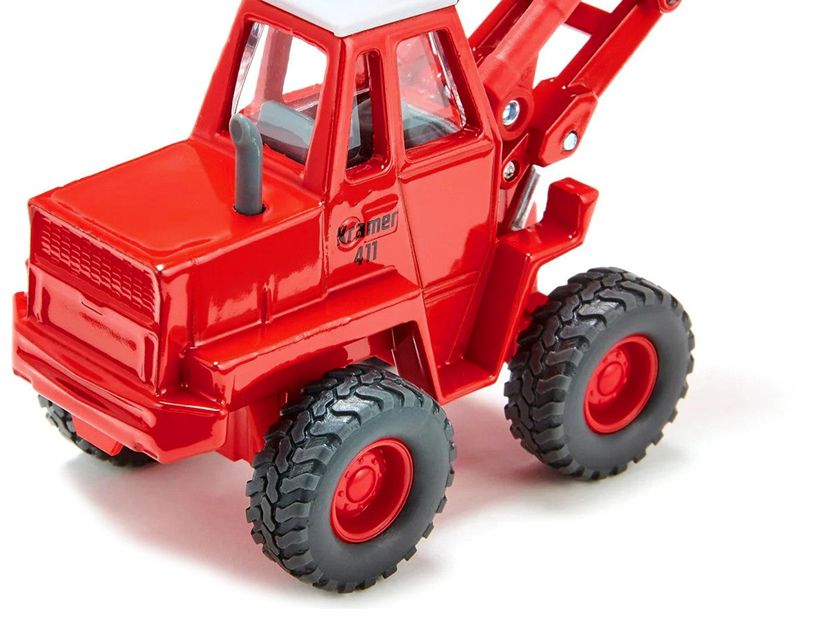 Kramer 411 Wheel Loader Red with White Top 1/50 Diecast Model by Siku LuxuryLifeWay Online Store