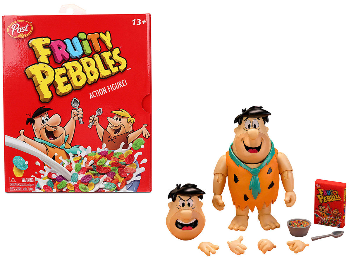 Fred Flintstone 6" Moveable Figure with Accessories and Alternate Head and Hands "The Flintstones - Post Fruity Pebbles" Model by Jada LuxuryLifeWay Online Store