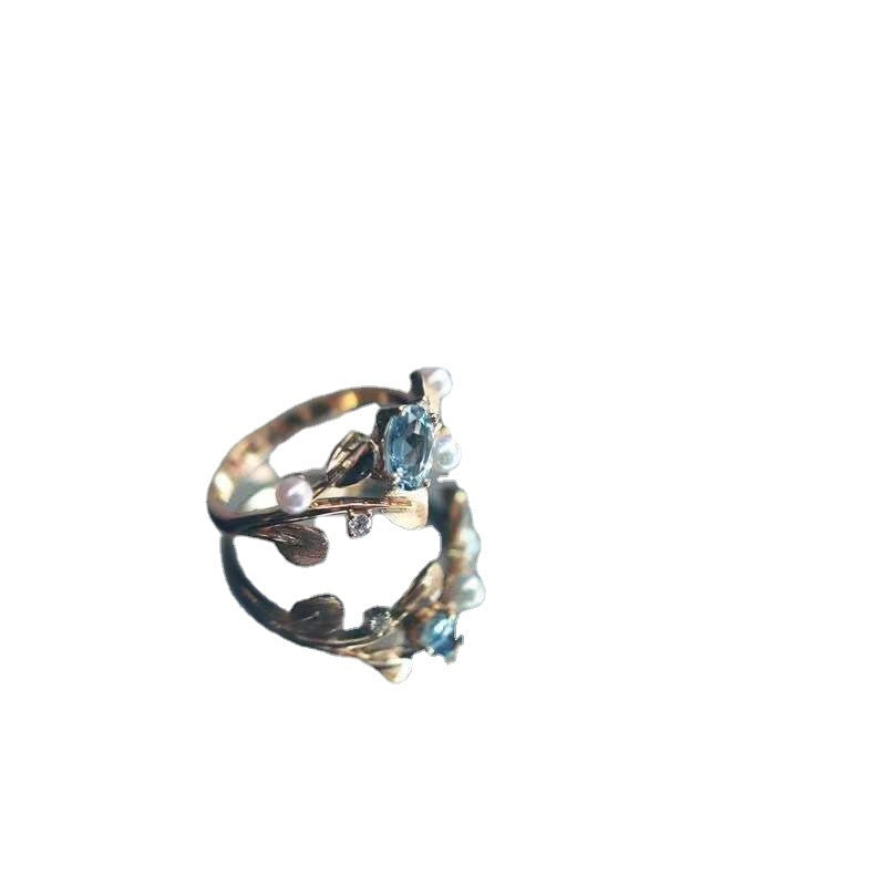 S925 Silver Blue Treasure Ring LadyShow.Store