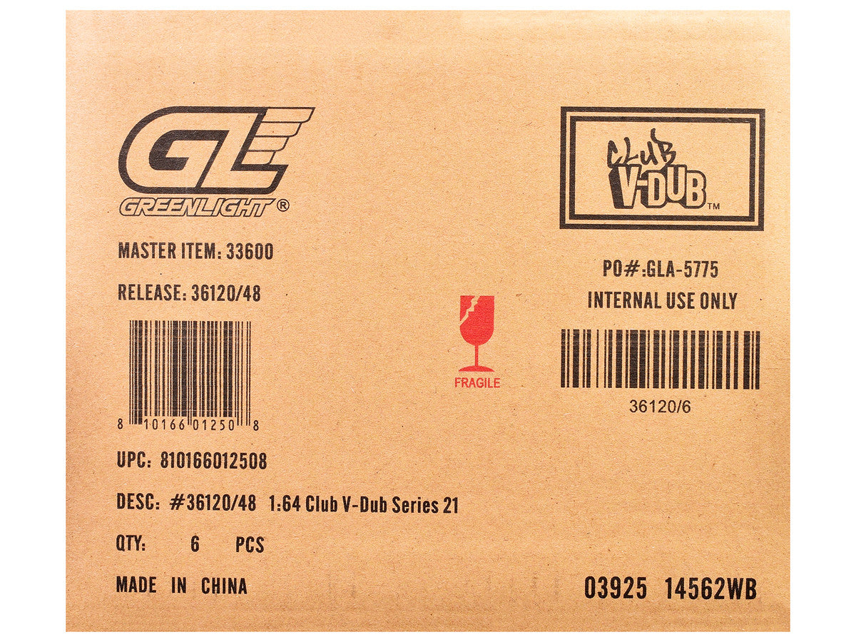 "Club Vee-Dub" Series 21 Set of 6 pieces 1/64 Diecast Model Cars by Greenlight LuxuryLifeWay Online Store